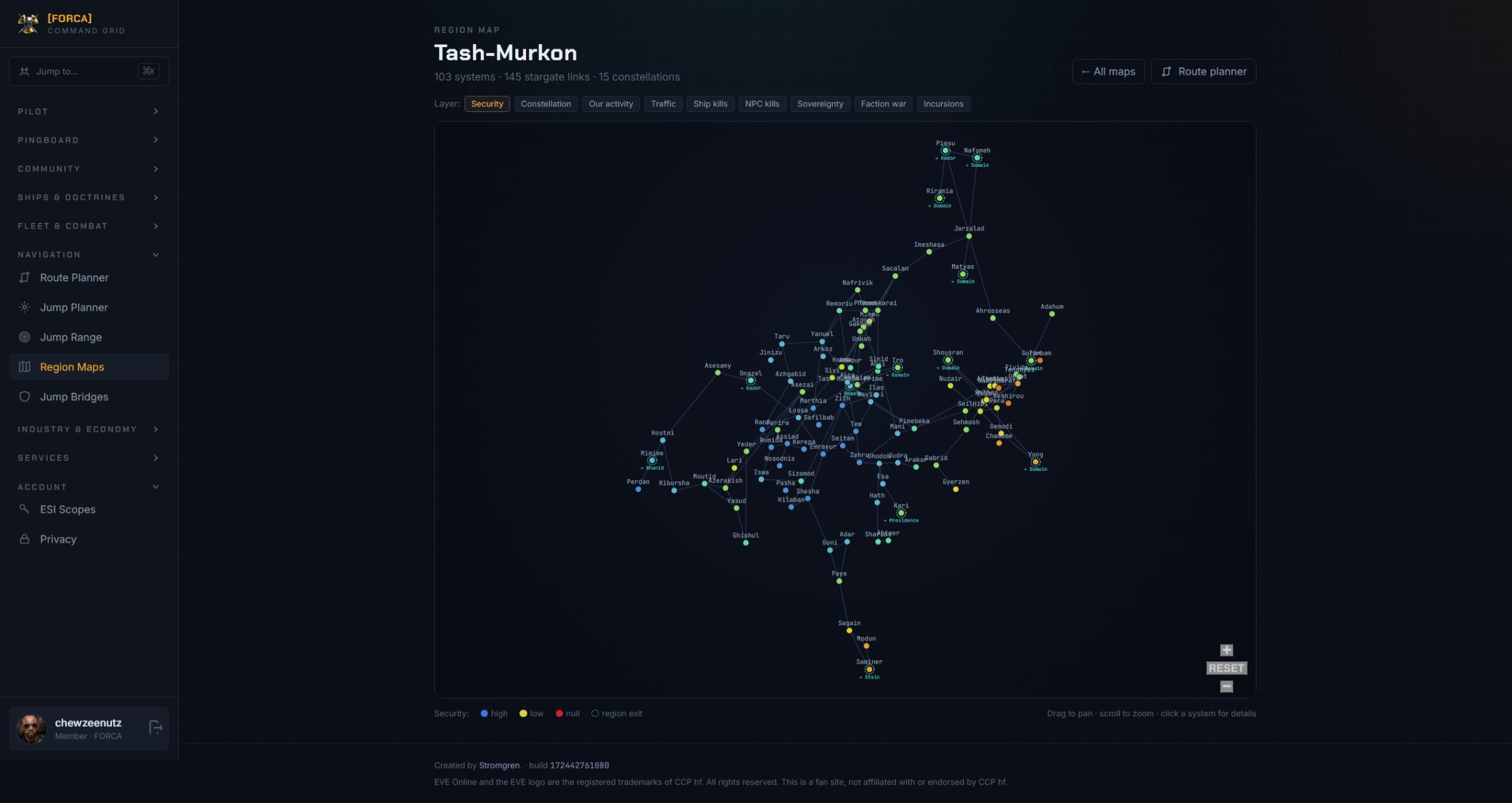 Region map with data-overlay layer toggles